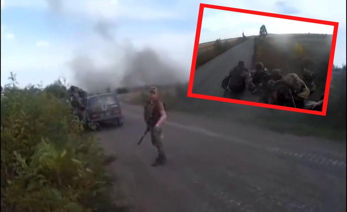 Rosjanie w panice uciekają przez wojskami Ukrainy