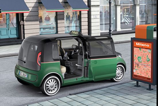 Zielone taksówki Volkswagena będą jeździć w Mediolanie 2
