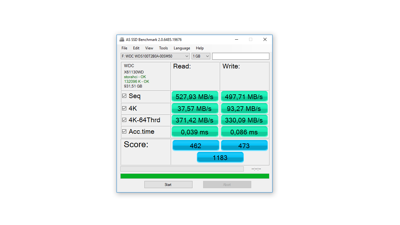 WD Blue 1 TB SSD 3D NAND, czyli 64-warstwowe TLC w akcji 8