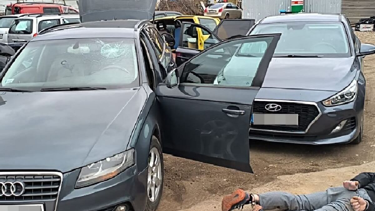 Akcja zatrzymania przez policję kryminalną