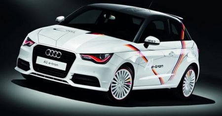 Audi A1 e-Tron w barwach niemieckiej reprezentacji olimpijskiej