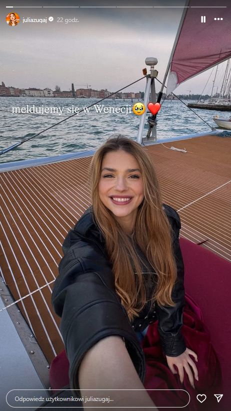 Julia Żugaj w Wenecji z Kacprem Dworniczakiem