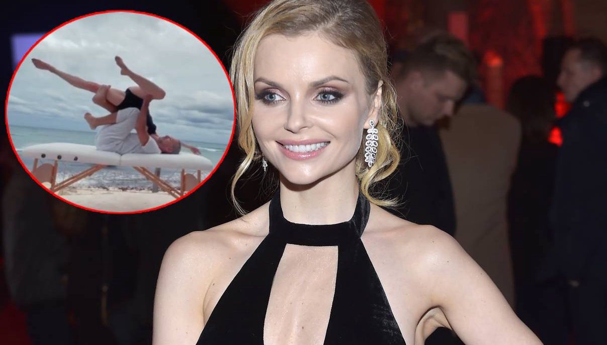 Izabella Miko jest zachwycona nową techniką ćwiczeń z elementami akrobatycznej jogi 