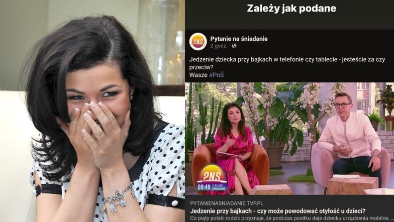 Wpadka w "Pytaniu na Śniadanie". Na Facebooku śniadaniówki zapytano o... JEDZENIE DZIECKA przy bajkach