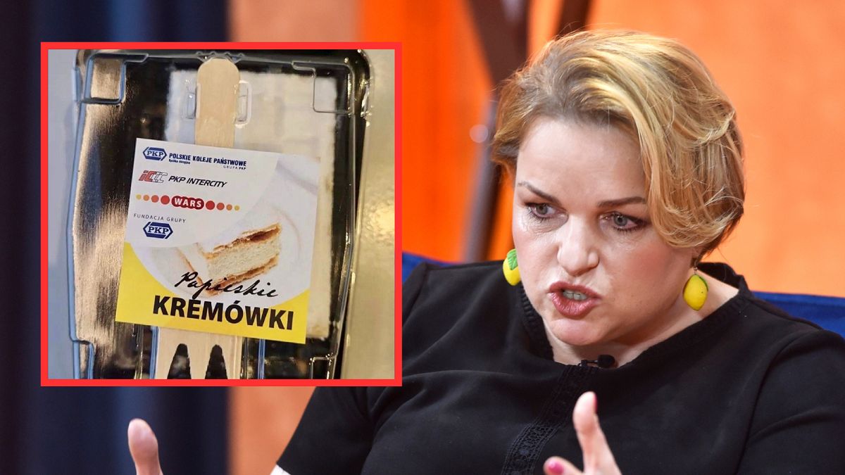 Katarzyna Bosacka przeanalizowała skład kremówek papieskich od PKP Intercity. 