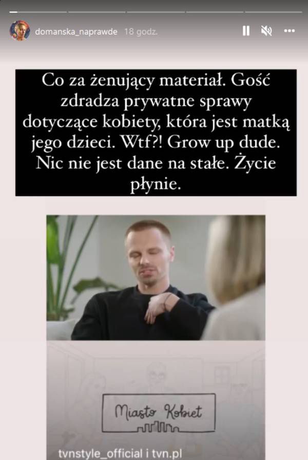 Aleksandra Domańska nie przebierała w słowach