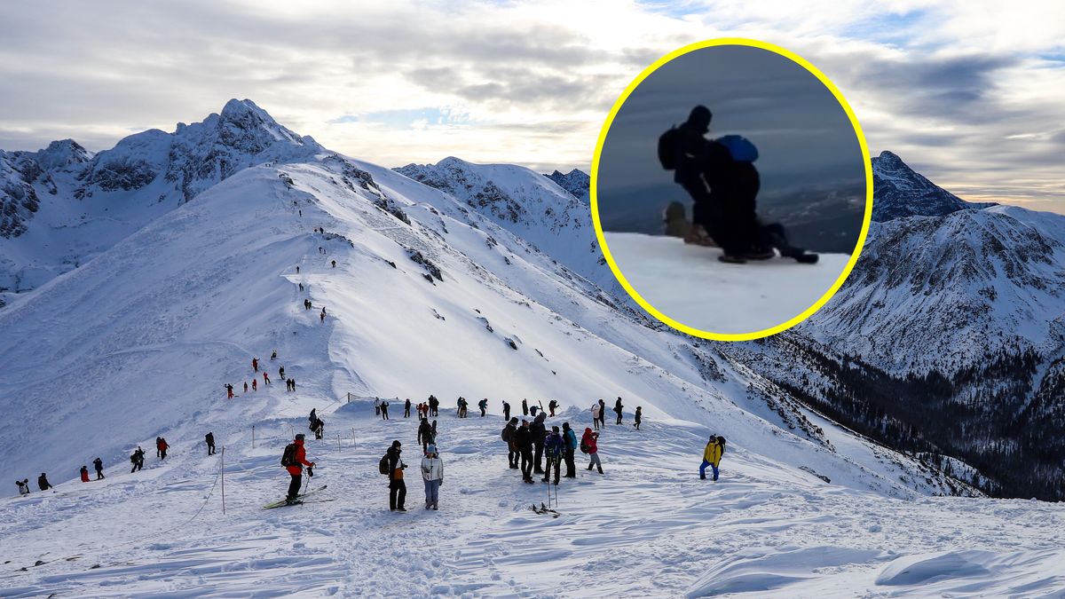 Pijany turysta poślizgnął się i wpadł na inną kobietę 