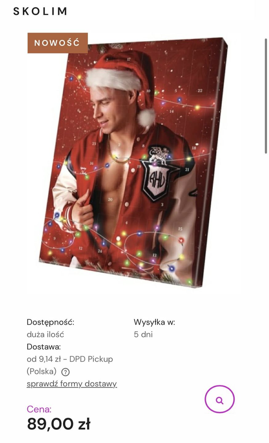 Skolim handluje kalendarzami adwentowymi