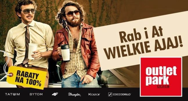 Outlet Park Szczecin reklamuje „rabaty na 100 proc.”