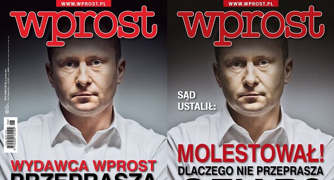 „Wprost” na pierwszej stronie przeprasza Kamila Durczoka, pyta o jego przeprosiny za molestowanie