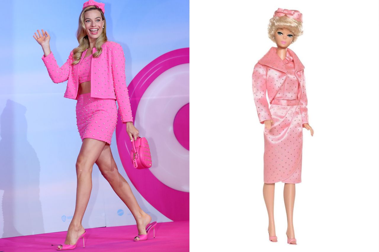 Margot Robbie w stylizacjach inspirowanych projektami lalek Barbie