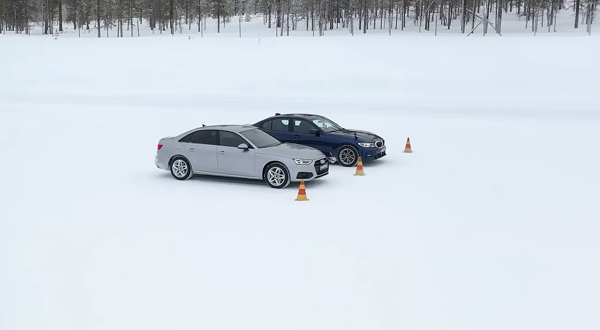Snow test showdown: BMW 320d outperforms Audi A4 40 TDI in icy conditions