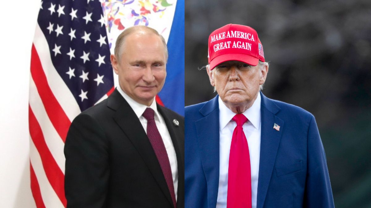 Na zdjęciu Władimir Putin i Donald Trump