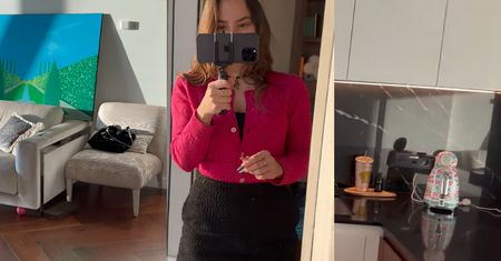 Mieszkanka Złotej 44 pokazała wnętrza apartamentu na 45. piętrze: Czajnik od Dolce & Gabbana, marmurowa łazienka i mikro okna (ZDJĘCIA)