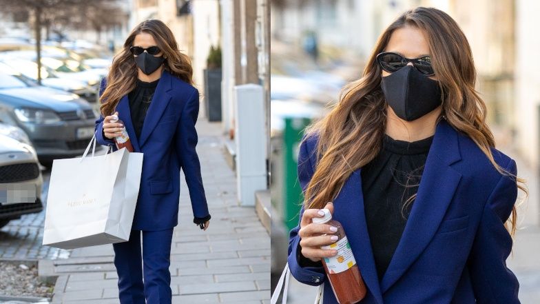 Anna Lewandowska na zakupach w butiku Zosi Ślotały