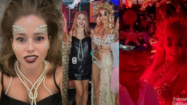 Agata i Piotr Rubikowie bawią się na imprezie halloweenowej u Anety Glam