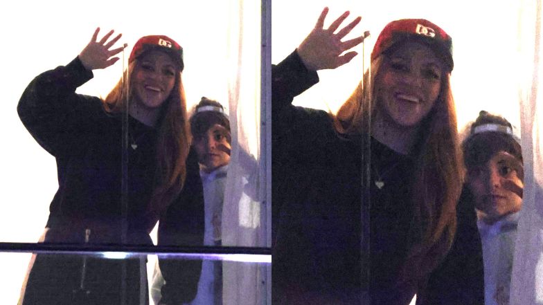 Shakira pozdrawia fanów z balkonu