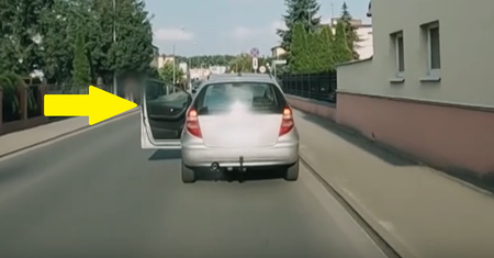 "Mistrz kierownicy" w aucie. Aż parsknęli śmiechem