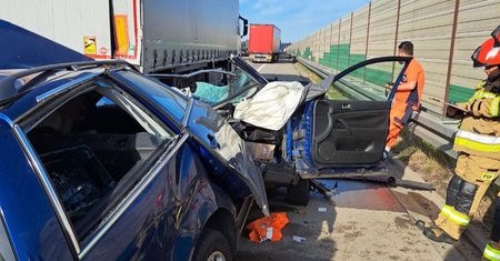 Śmiertelny wypadek na A4. Ogromny korek na granicy z Niemcami