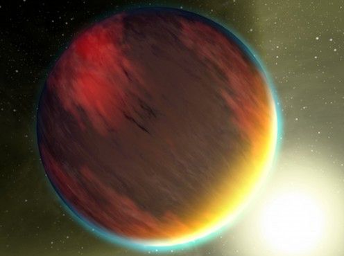 Planeta typu gorący jowisz - wizja artysty