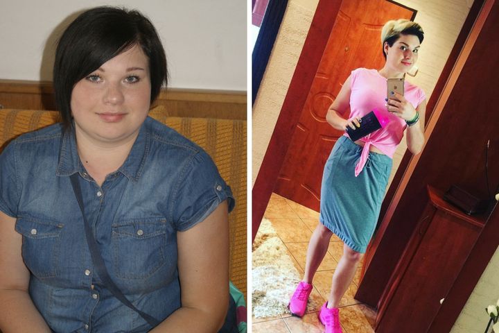 Ilona Pęcherek przed i po metamorfozie