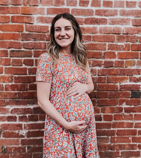 Katie podczas ciąży