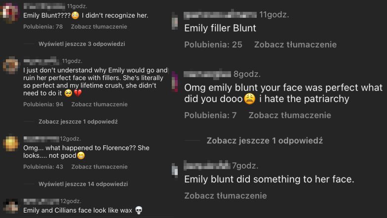 Emily Blunt niepokoi fanów nową twarzą