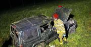 Lubelskie: Nocny wypadek na drodze ekspresowej. W akcji ratunkowej śmigłowiec LPR