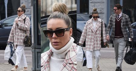 Kraciasta Małgorzata Rozenek z torebką za 7 tysięcy wraca z shoppingu z Radosławem Majdaniem (ZDJĘCIA)