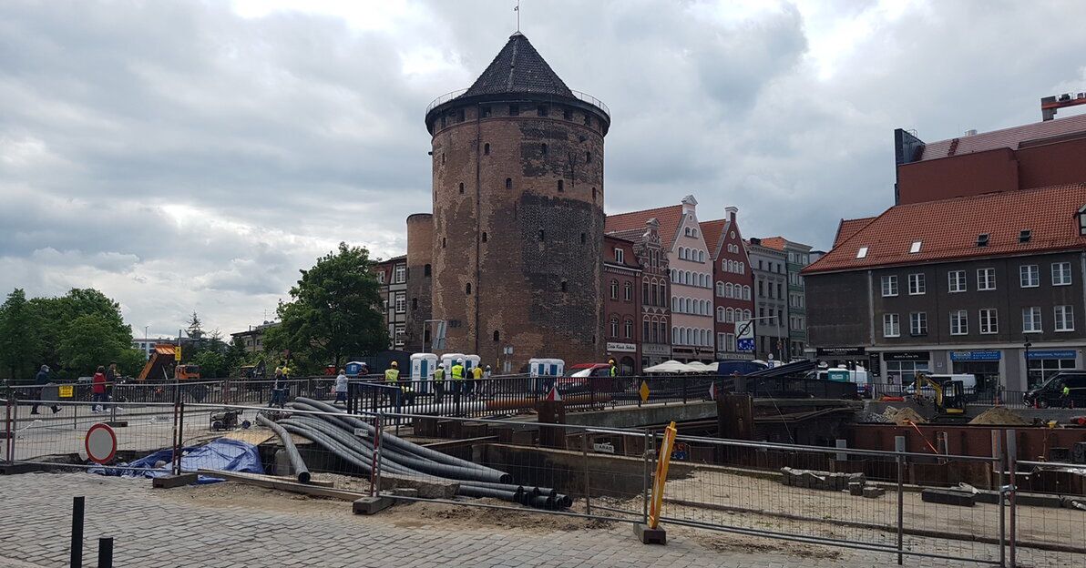 Gdańsk. Most w centrum miasta zamknięty na kilka miesięcy. Początek prac