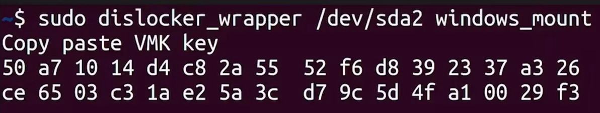 sudo dislocker_wrapper
