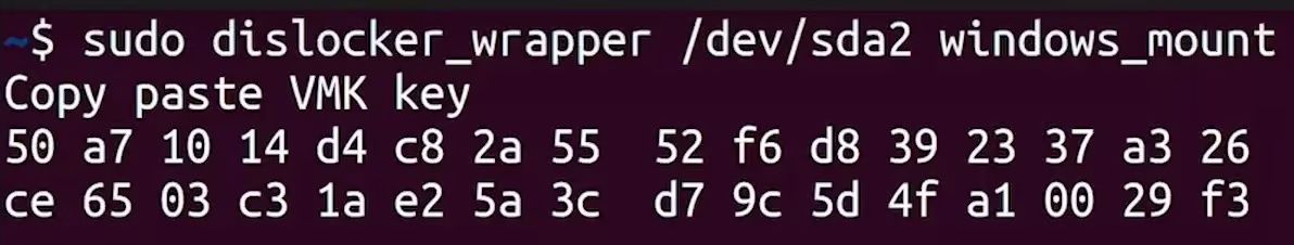 sudo dislocker_wrapper