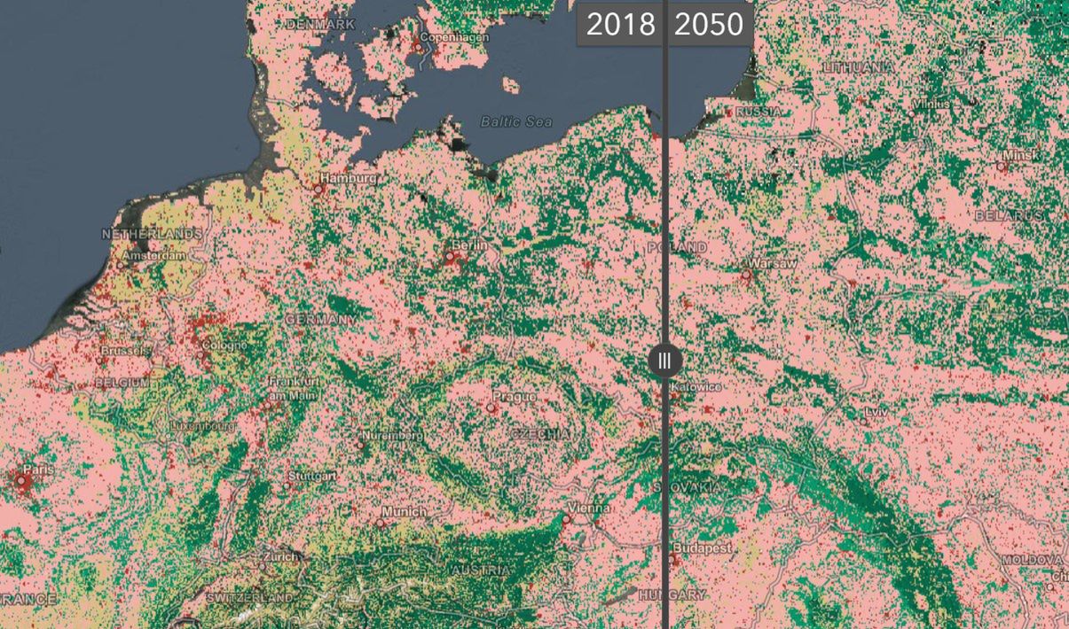 Polska w 2050 roku. Interaktywna mapa pokazuje, jak zmieni się świat