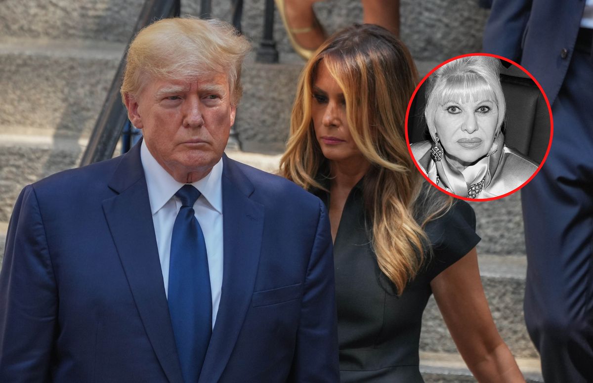 Donald i Melania Trump przyszli na pogrzeb Ivany Trump 