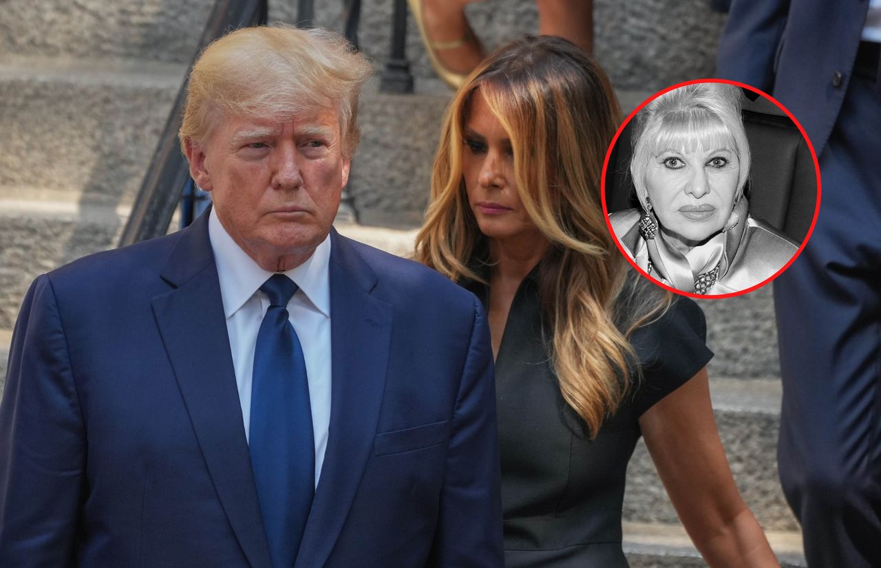 Donald i Melania Trump przyszli na pogrzeb Ivany Trump 