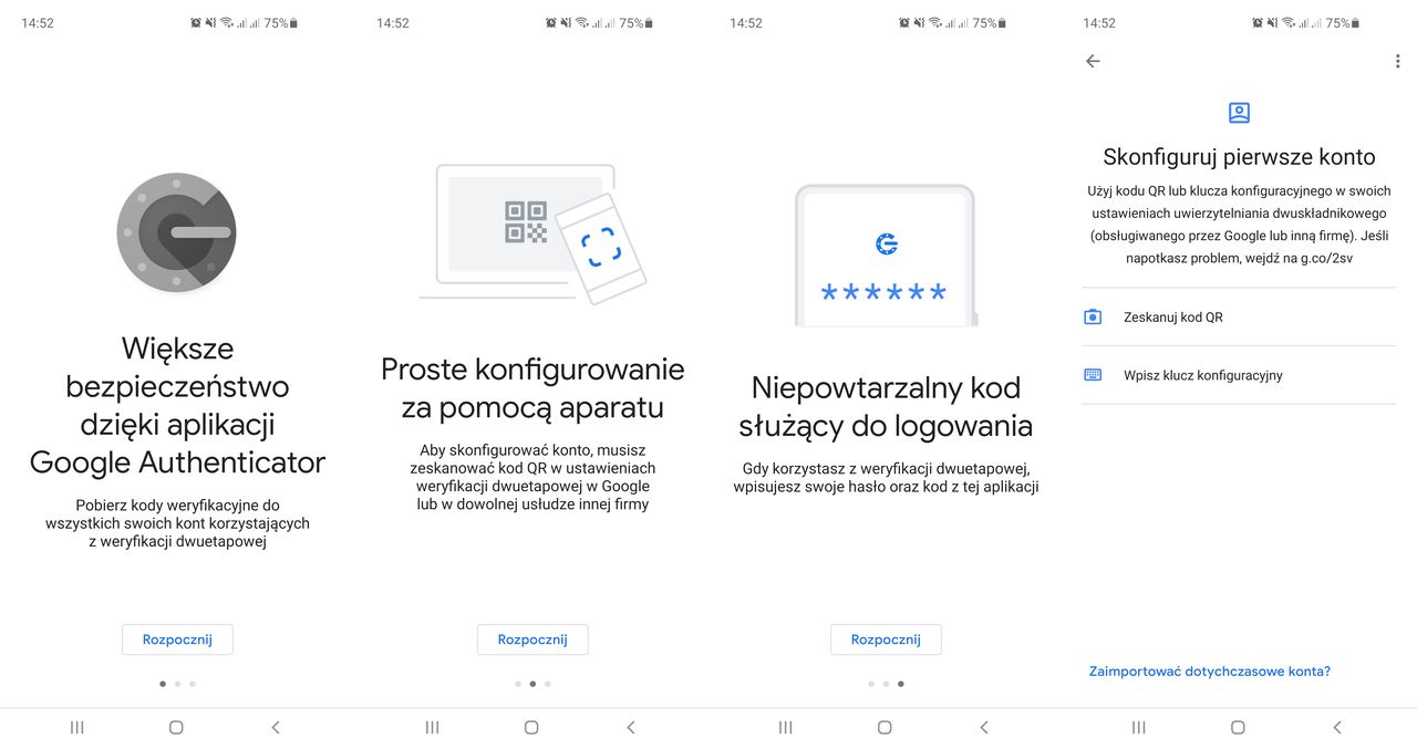 Google Authenticator to w gruncie rzeczy bardzo prosta aplikacja, fot. Oskar Ziomek.