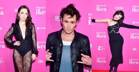 Kinowa premiera "Pokolenia Ikea": rockowy Bartosz Gelner i gromada CIEKAWIE UBRANYCH celebrytek (ZDJĘCIA)