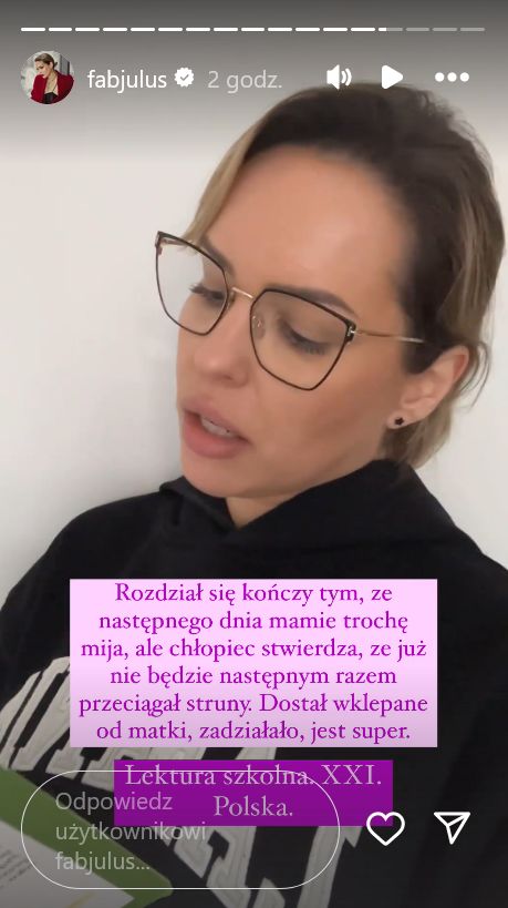 Instagramowa relacja Julii Oleś