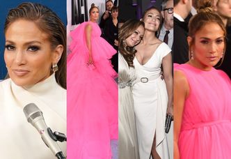 Jennifer Lopez w sukni z KILKUMETROWYM TRENEM zamiata dywan na premierze swojego filmu (ZDJĘCIA)