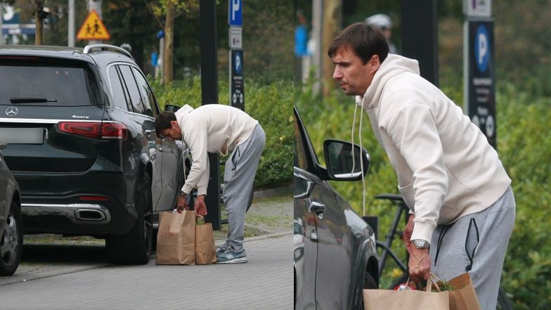 Jarosław Bieniuk spędza czas z synkiem 