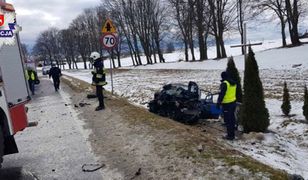 Tragiczny wypadek pod Biłgorajem. Nie żyją dwie osoby