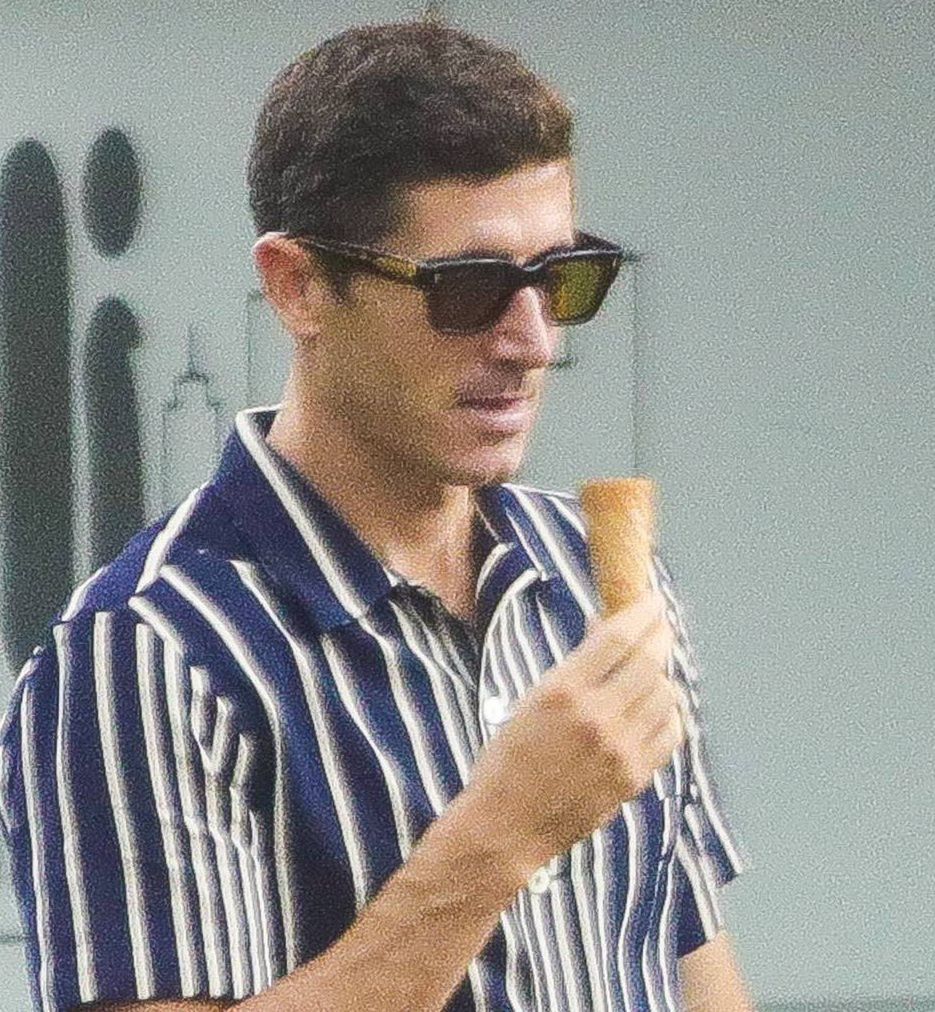 Robert Lewandowski zabrał Klarę na lody