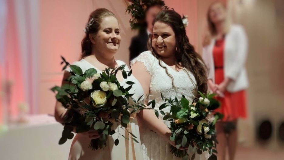 Natalia i Iwona tuż po ceremonii 