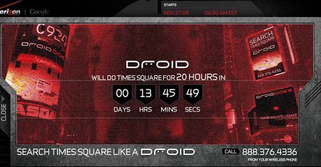 To się nazywa marketing! Droid atakuje Times Square