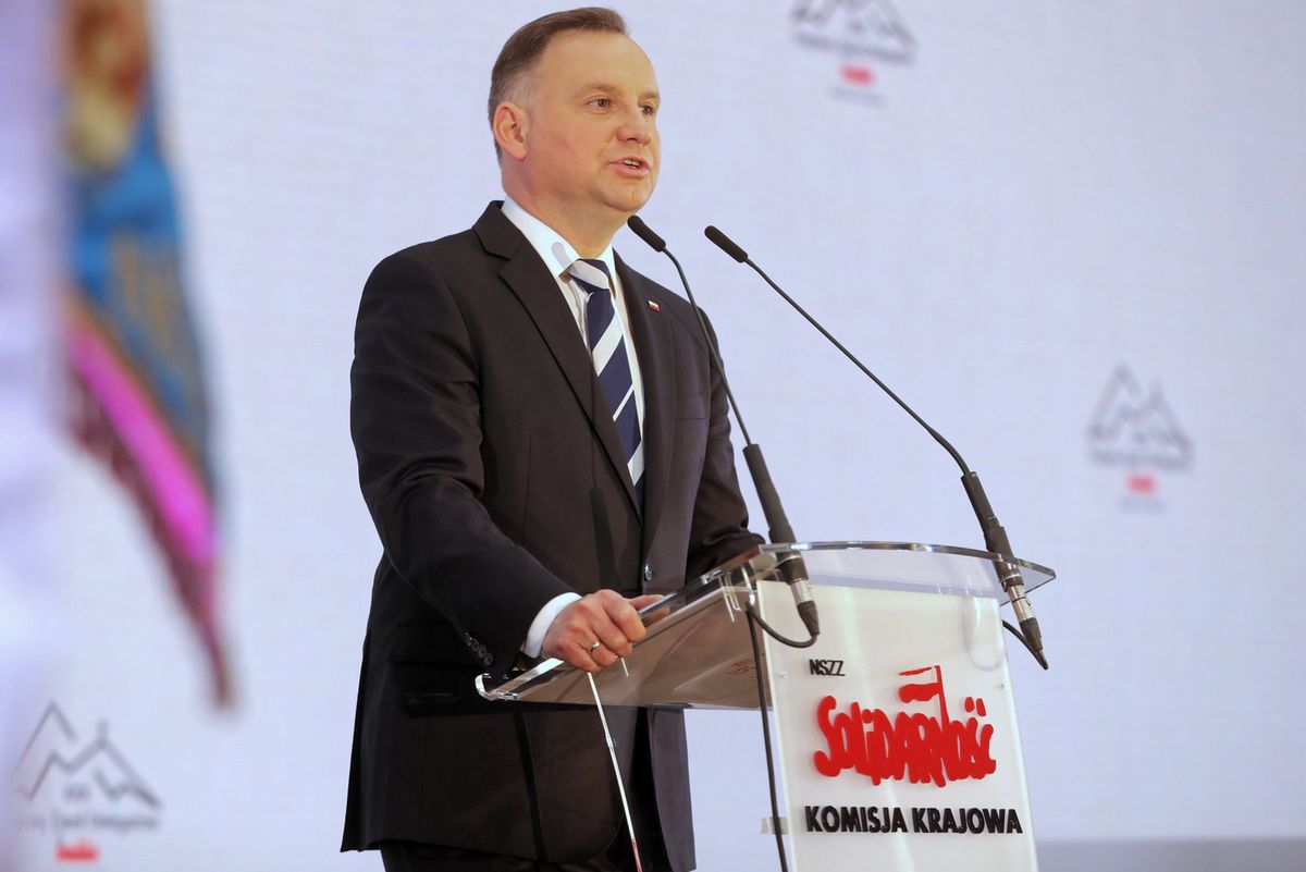 Andrzej Duda przemówił podczas 30. Krajowego Zjazdu Delegatów NSZZ “Solidarność” w Centralnym Ośrodku Sportu w Zakopanem,