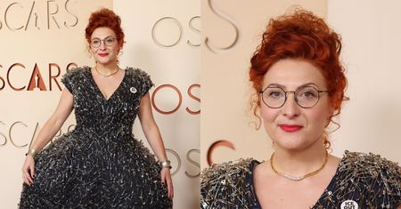 Małgosia Turzańska w sukni bogato zdobionej agrafkami melduje się na Oscarach 2026. Polka nie zdobyła statuetki (ZDJĘCIA)
