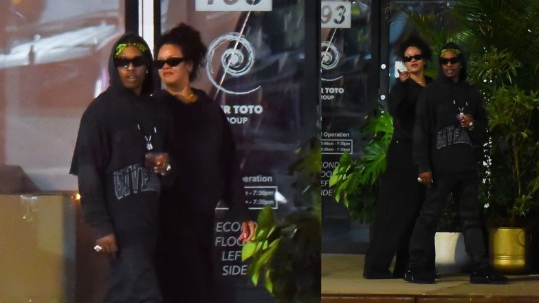 Rihanna i ASAP Rocky na nocnym spacerze