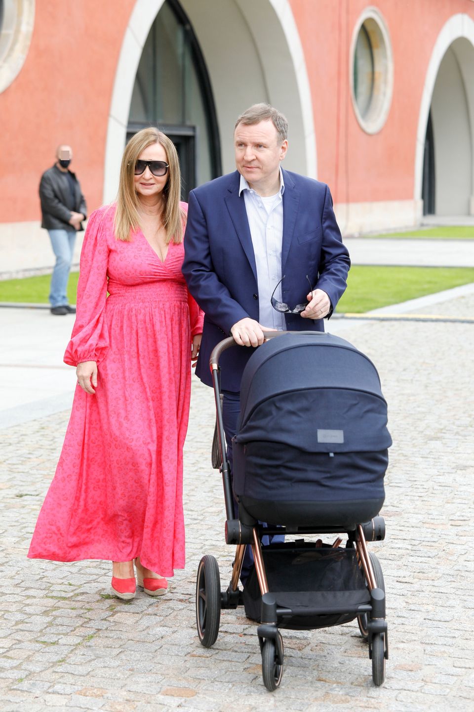 Jacek Kurski z córką i żoną