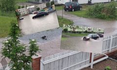 Kościerzyna zalana. Duże podtopienia po ulewie