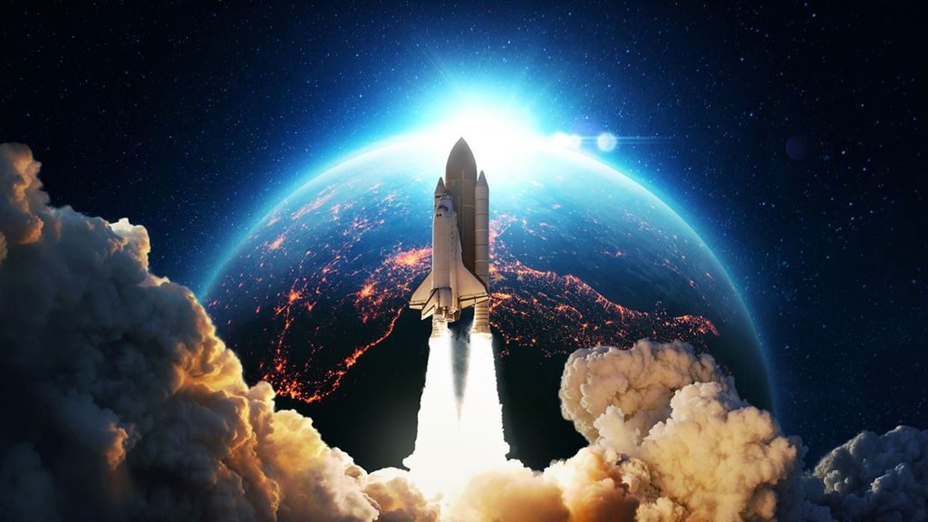 Rakieta kosmiczna jest wykorzystywana do eksploracji kosmosu